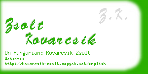 zsolt kovarcsik business card